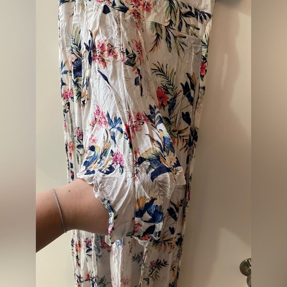 American Eagle Outfitters Tropical Summer High Low Romper Jumpsuit Size 4 - Picture 4 of 9